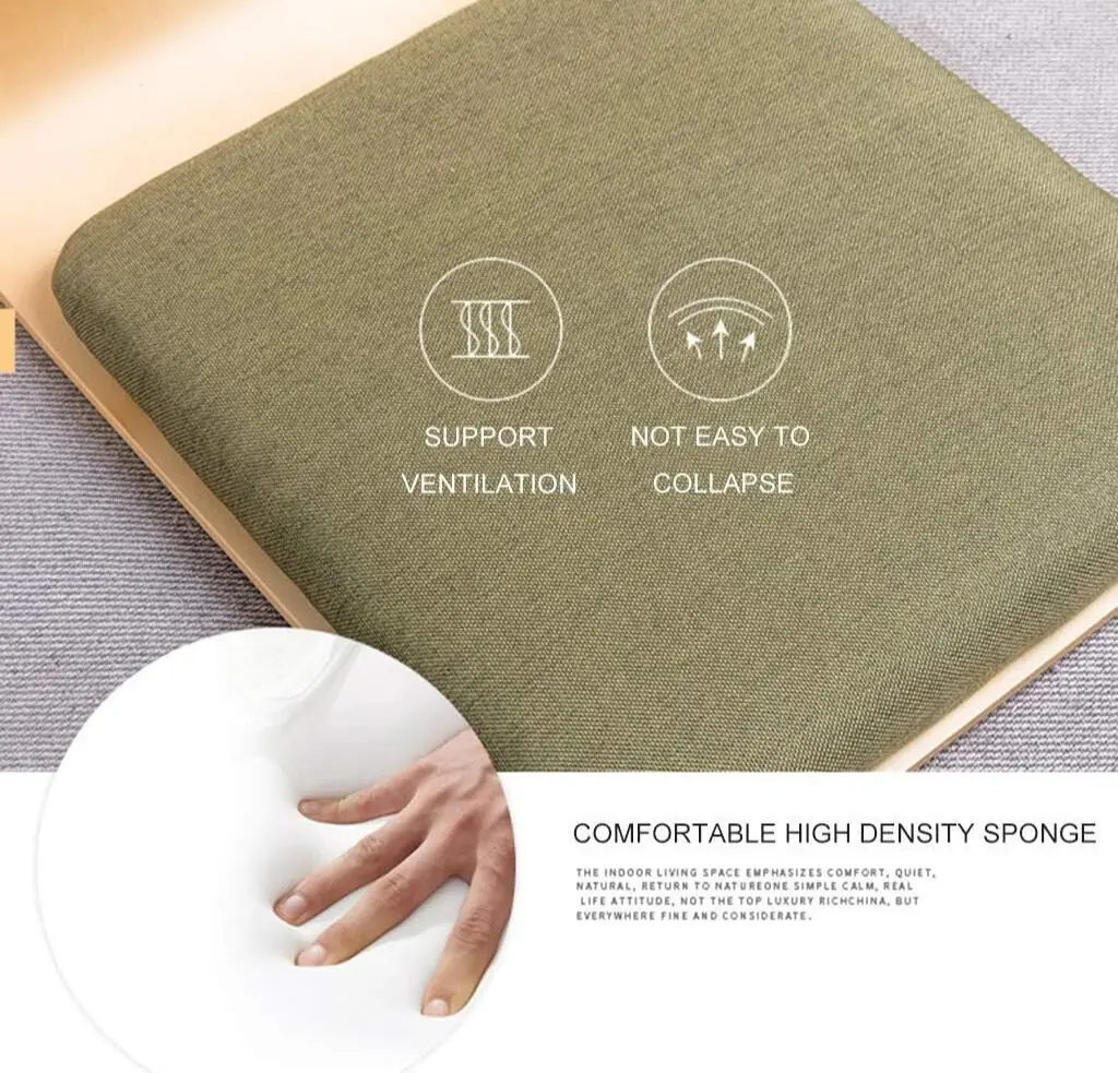 Y Japanese Legless Meditation Chair Tatami Room Floor Chair With Back Support For Bedroom Bay