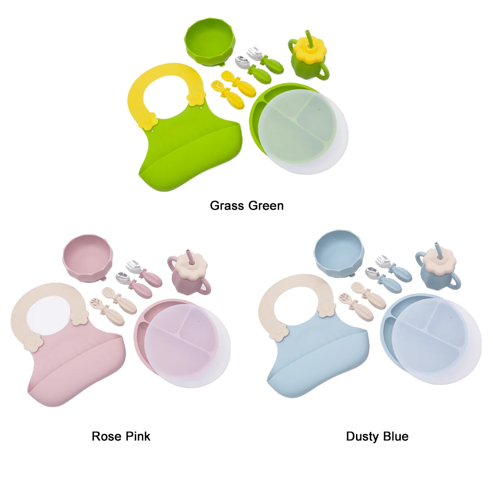 Silicone Baby Feeding Set - Cute, Eco-Friendly, and Durable