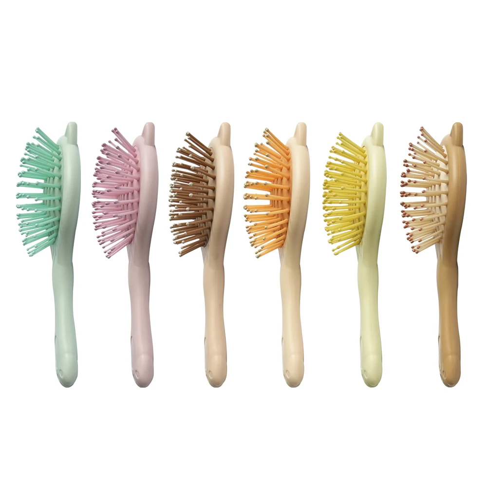 Travel Cartoon Cute Hair Brush With Mirror For Kids Hair Care Brush