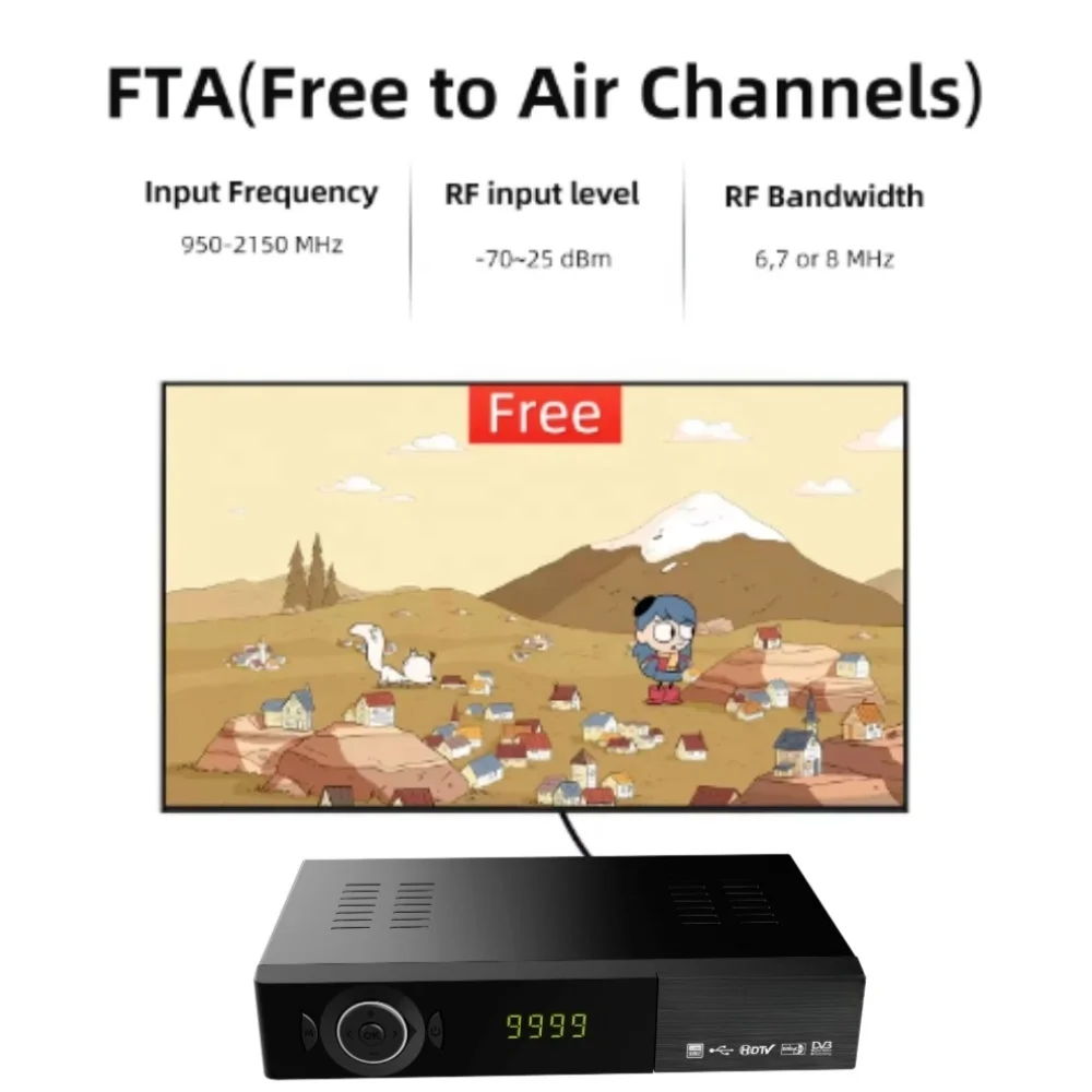 Cheapest 220mm FTA Decoder HD 1080P Dvb-S2 Sat Satellite TV Receivers Free to air Digital Free Dish Setup Box
