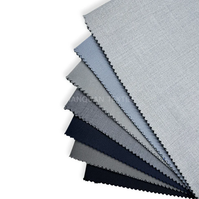 Heavy Weight Polyester Rayon 70/30 Tr Tuxedo Suiting Fabrics Stock for Suits