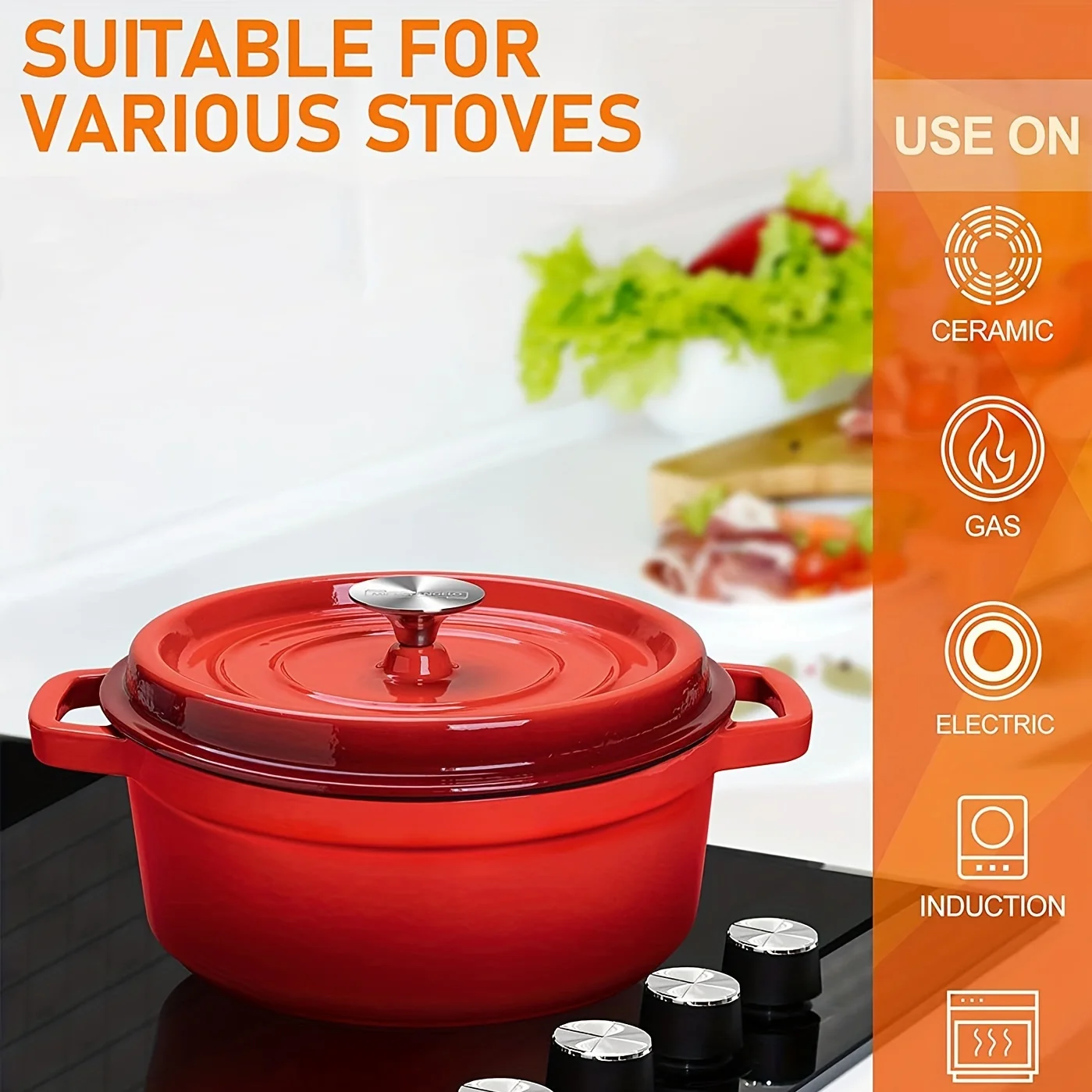 Lightweight Non-Stick Aluminum Soup Pot - Even Heat Distribution for Home  Restaurant Use