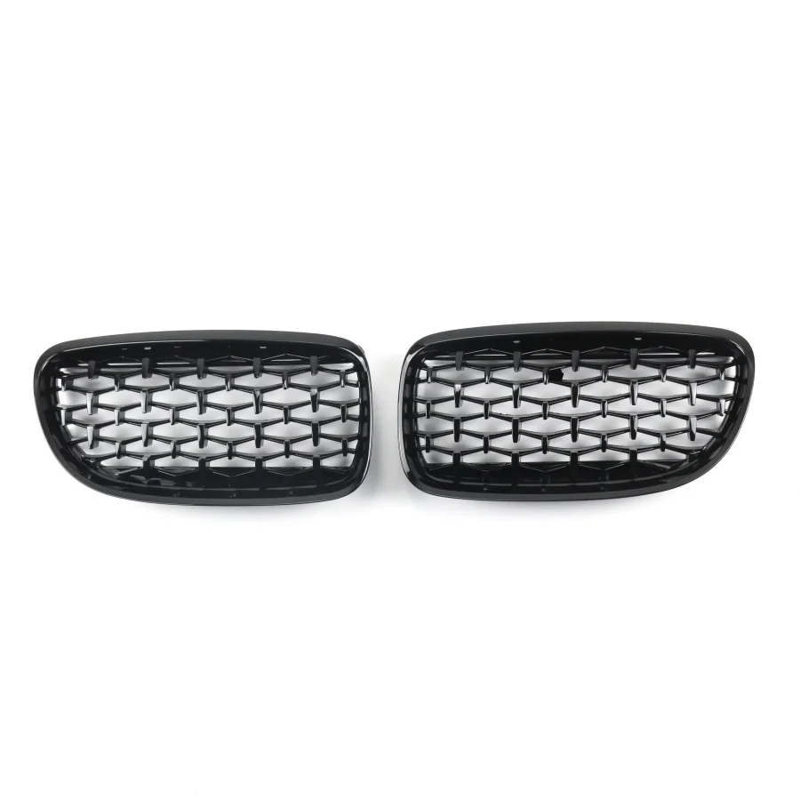 TIYPEOR Diamond Style Gloss Black Kidney Grille Grill for BMW E90 E91 3 Series 2009 2010 2011