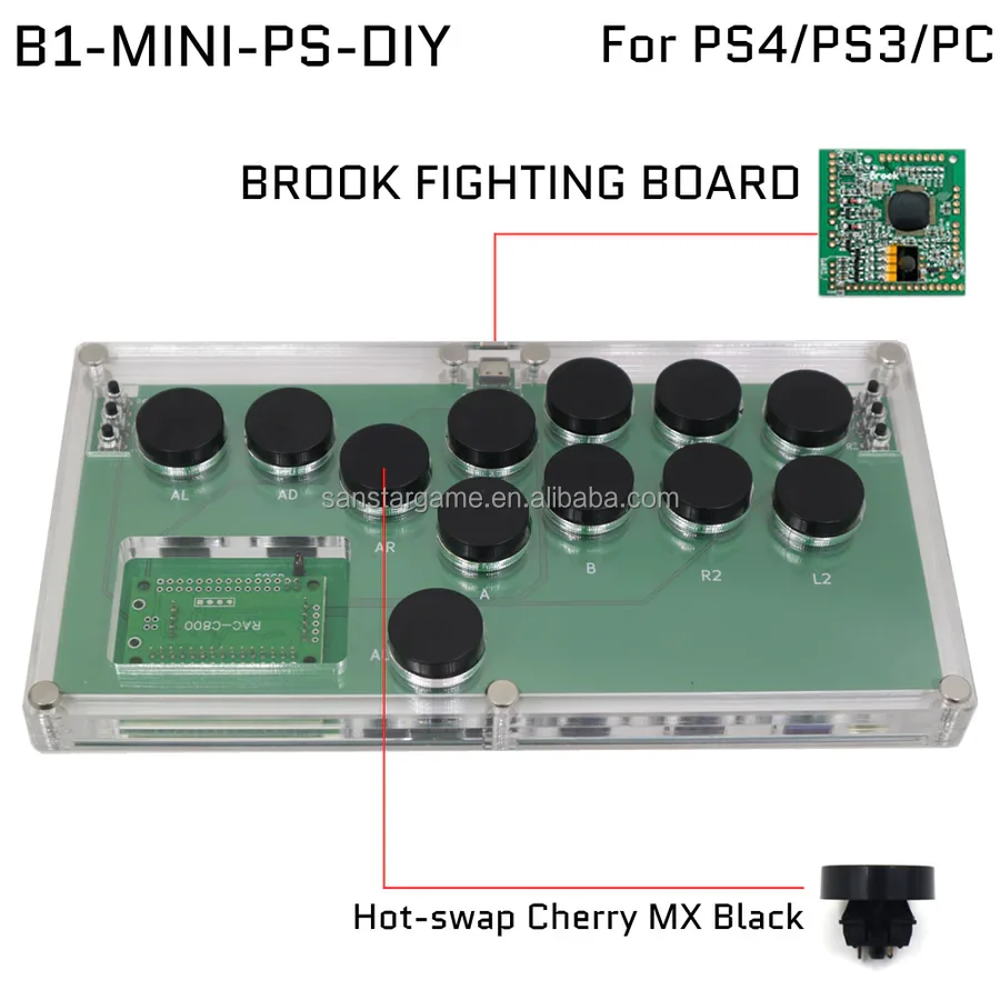 Hitbox Style All Button Joystick Fight Hitbox Joystick Arcade Game Controller Hitbox Arcade