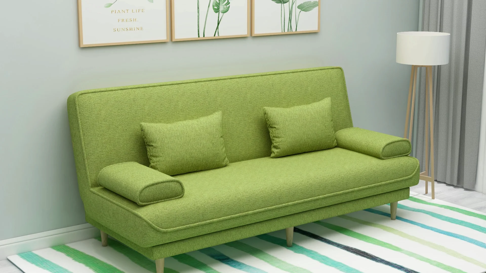 Cheap Living Room Sofa Bed Modern Double Three Seats Fold Sofa Beds