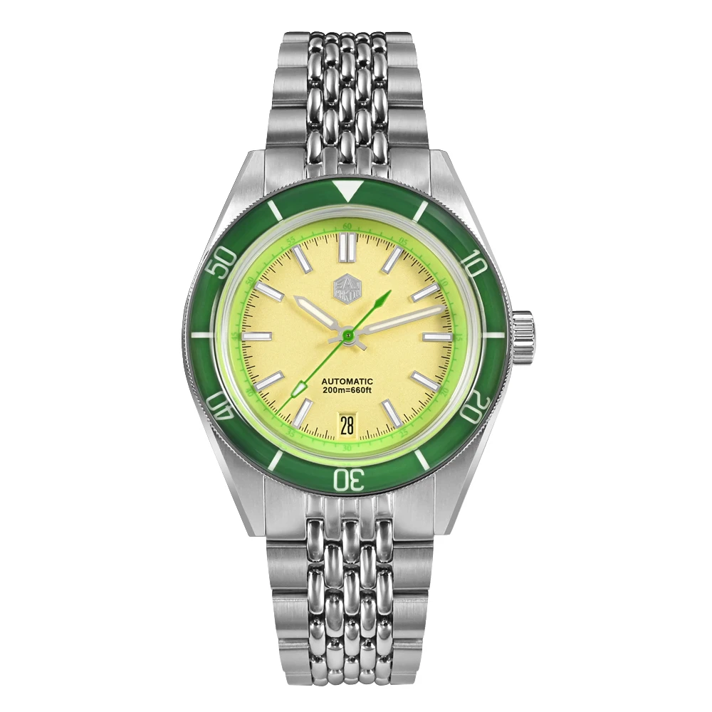 San Martin New Original Design Colorful Summer Dive Watch Fun Fruit Series 200m Waterproof Men Mechanical Watch