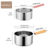 Two piece set [milk pot+frying basket]