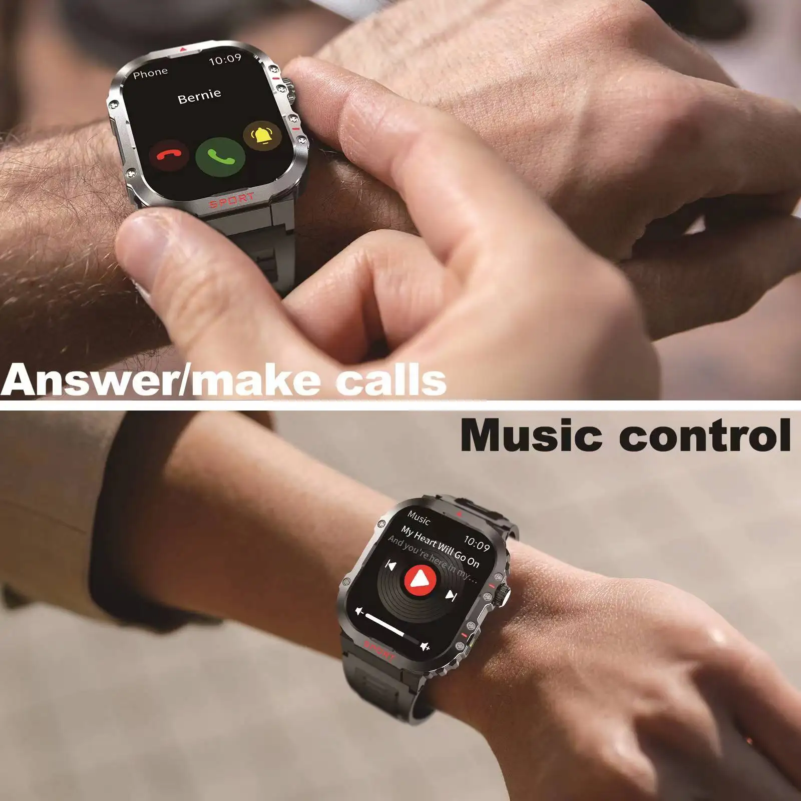 Fitness Tracker Wrist Watch With Mobile Phone GAOKE H08 Smart