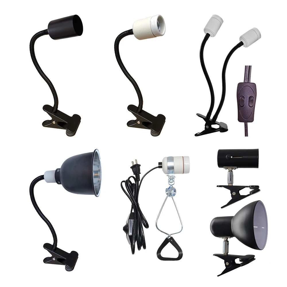High Quality Gooseneck Lamp With Clamp Dome Reptile Light Lamp Fixture