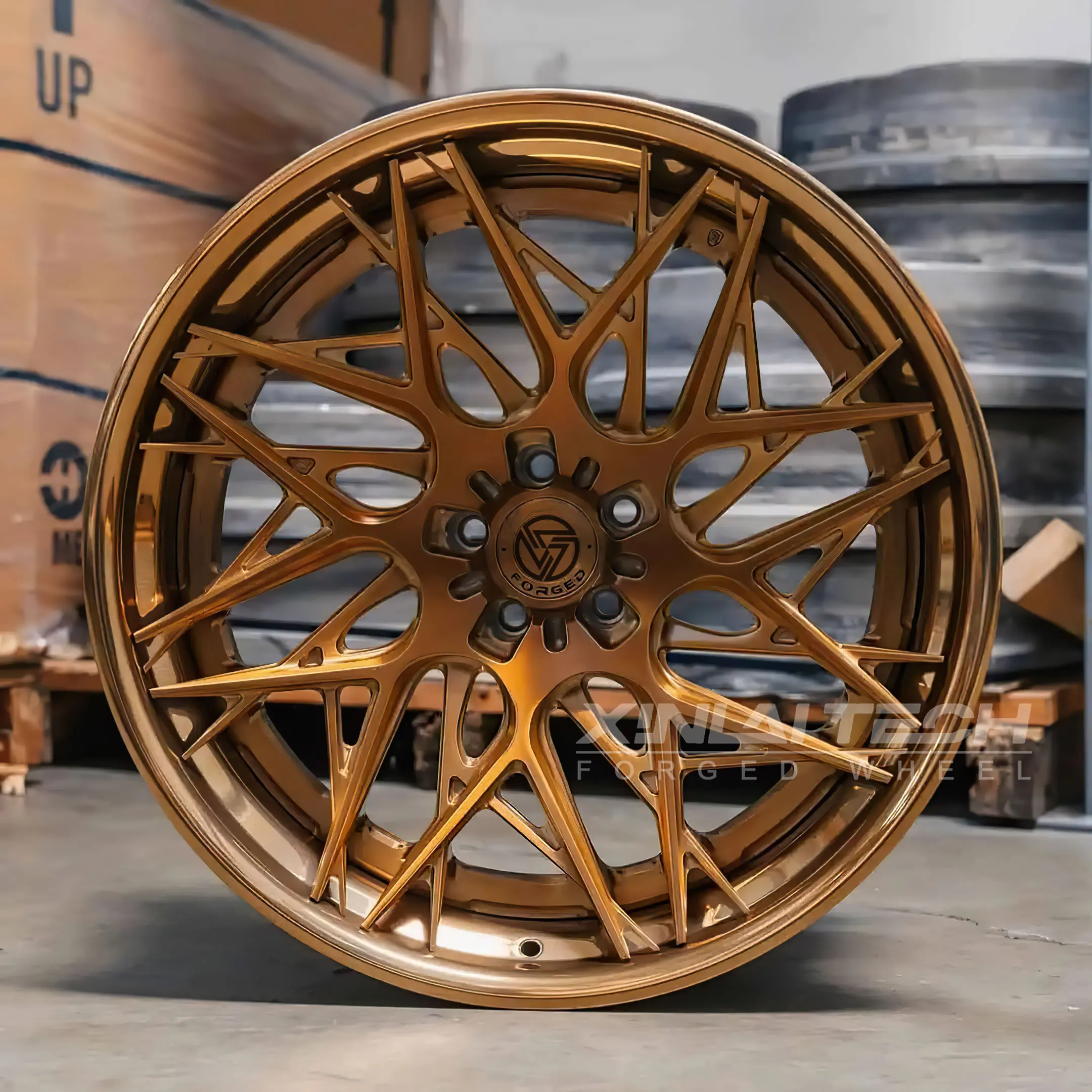 XL 3-piece Deep Dish Deep Lip Concave Forged Wheel 5x120 5x112 5x114.3 Custom Wheel 18 19 20 21 22 23 Inch Wheel Rim - Image 1