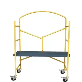 Q235 powder coating folding able mobile inner door 4" wheels scaffold