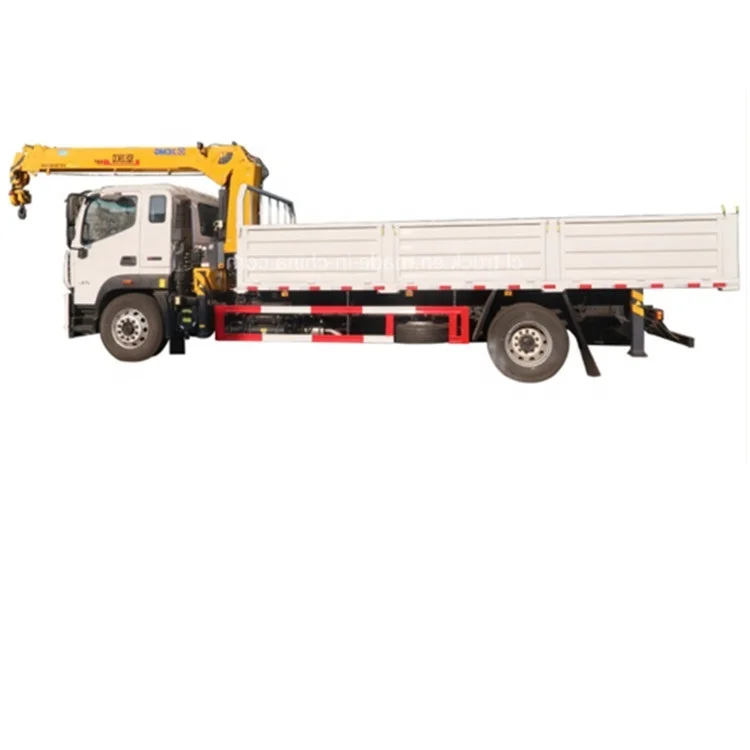 FOTON Aumark Hydraulic Telescopic 4x2 Customized Cargo Van Lorry Vehicle GCC Certificate 8MT 10MT  Lift Arm Crane Truck