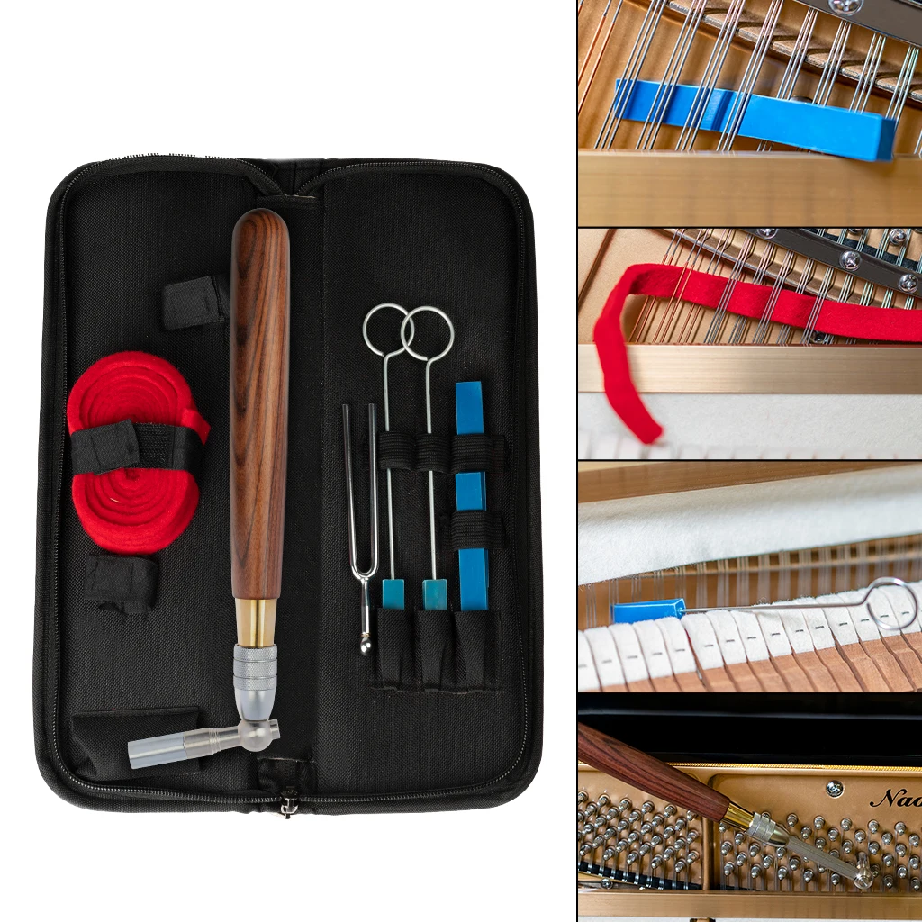 NAOMI Piano Tuning Kit W/Piano Tuning Hammer With Rosewood Handle