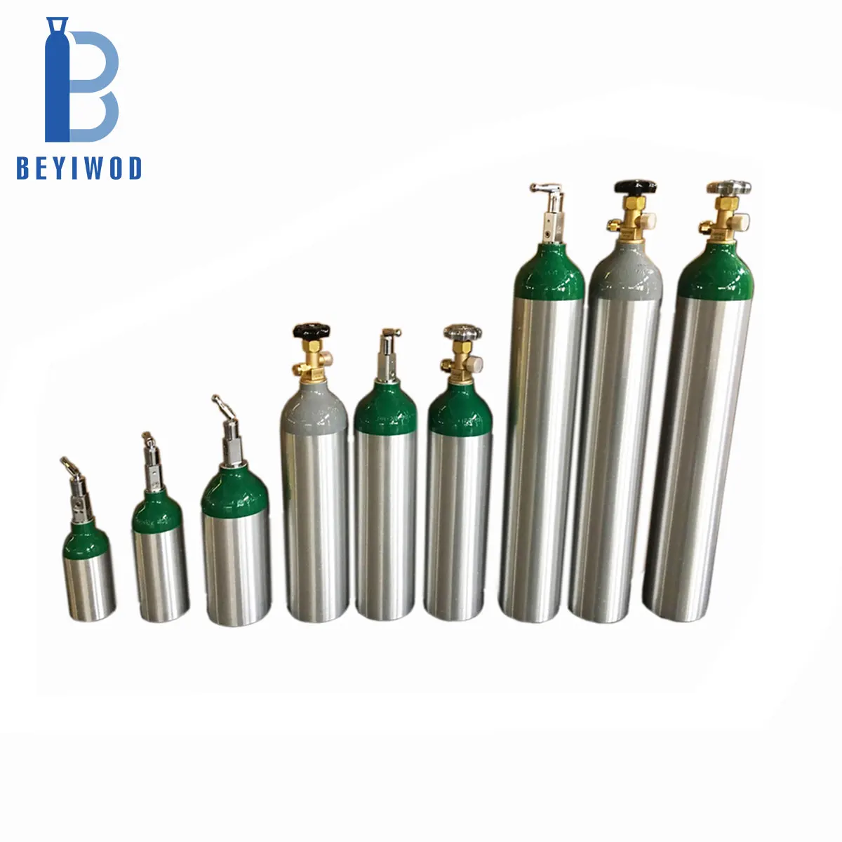 E Size High Pressure Oxygen Aluminum Cylinder Medical Oxygen Cylinder with CGA870 Valve European Standard