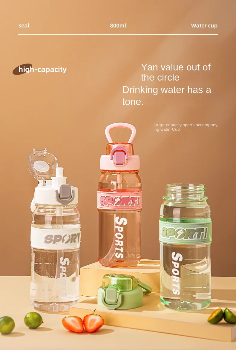 Wholesale 600ML Custom Sports Outdoor Plastic Drinkware Different Styles for Camping