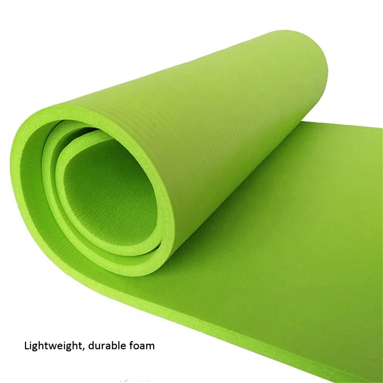 
 183*61 см 10 мм популярный товар высокая плотность Противоскользящий мягкий Противоскользящий экологически чистый NBR 10 мм коврик для йоги  