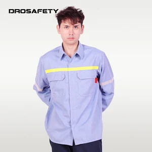 Comfortable Engineers Industrial Safety Shirt Flame Retardant Antistatic  Work Shirts for Men Workwear