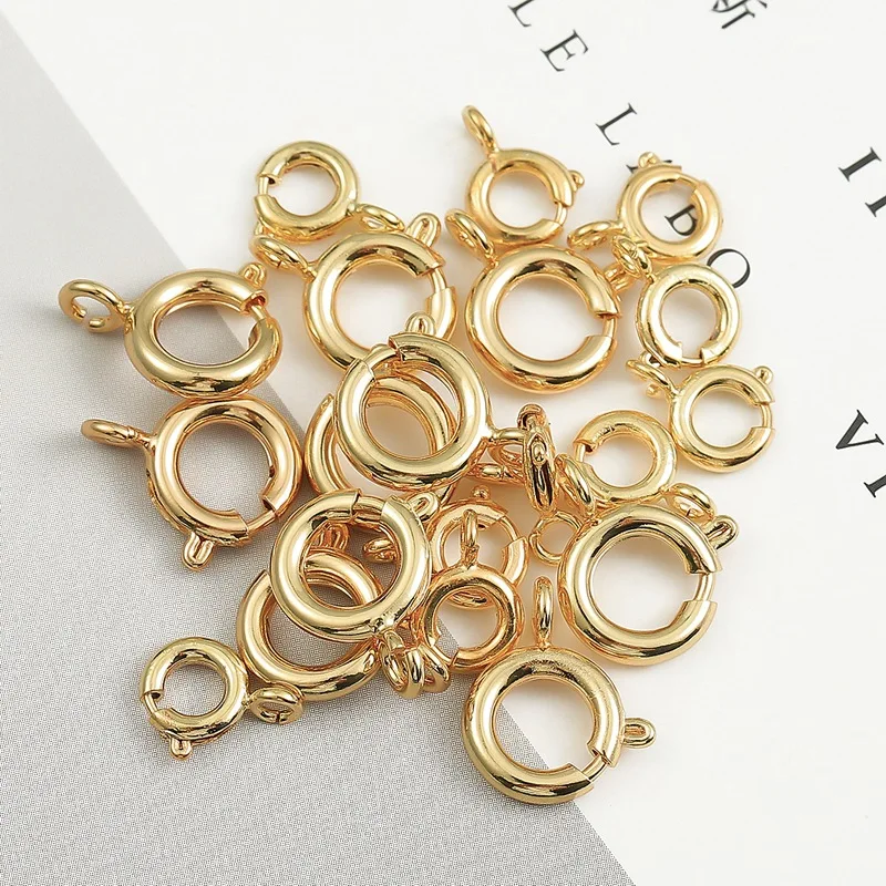 Gold spring hot sale ring clasp