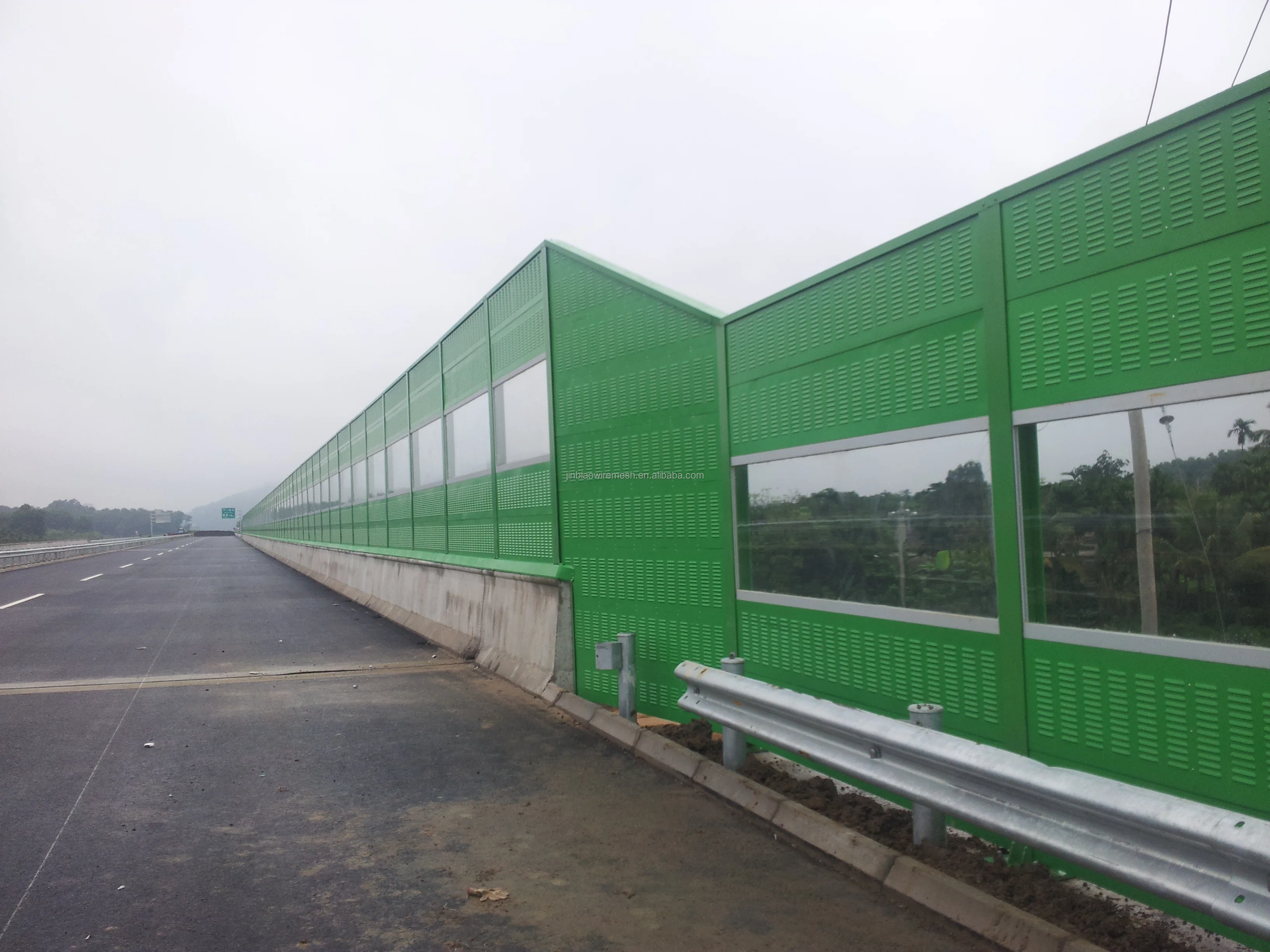 product modern design acrylic and pvc noise barrier metal sheet transparent wall acoustic sound barrier for outdoor and highway use-9