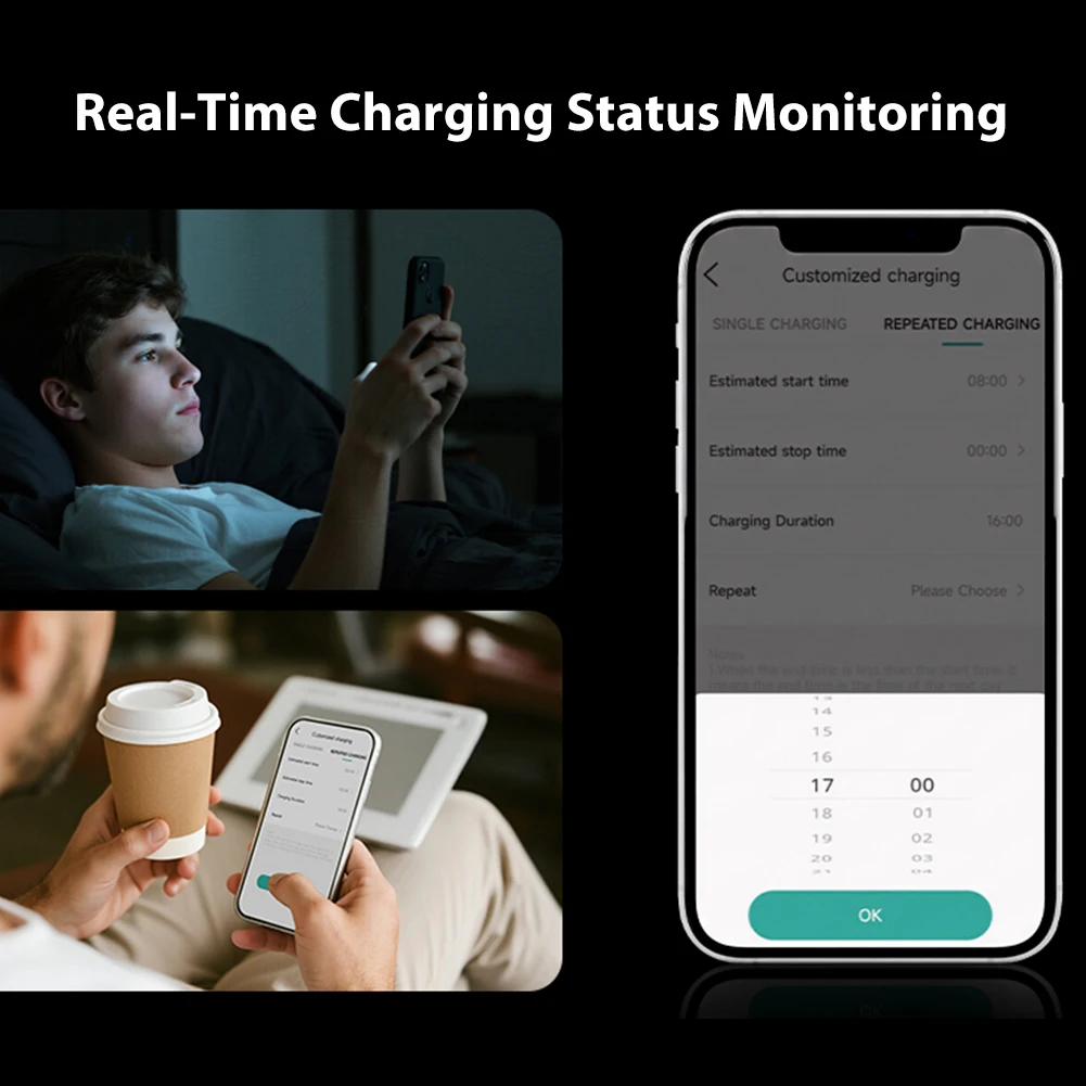 BESEN REMOTE CONTROL APP WALL BOX Wireless 380V 22kW POWER EV CHARGER with TYPE B LEAKAGE PROTECTION