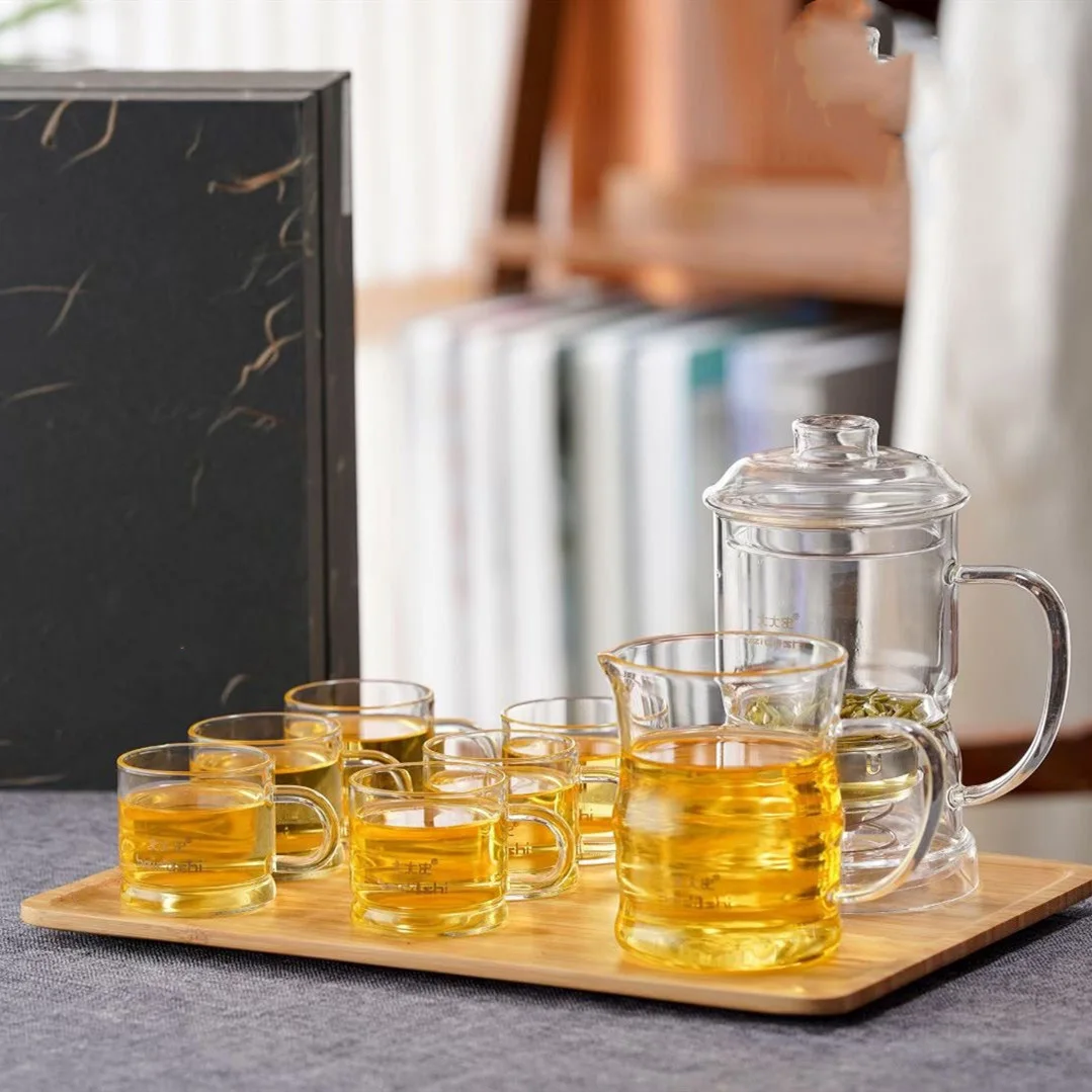 430ml 14 Oz Glass Automatic Filter Teapot With Infuser Bottom