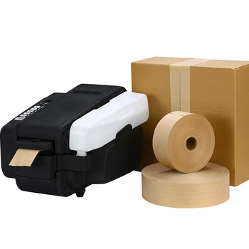 Eco-friendly gummed paper tape dispenser water activated paper tape machine to use kraft paper tape for Packaging
