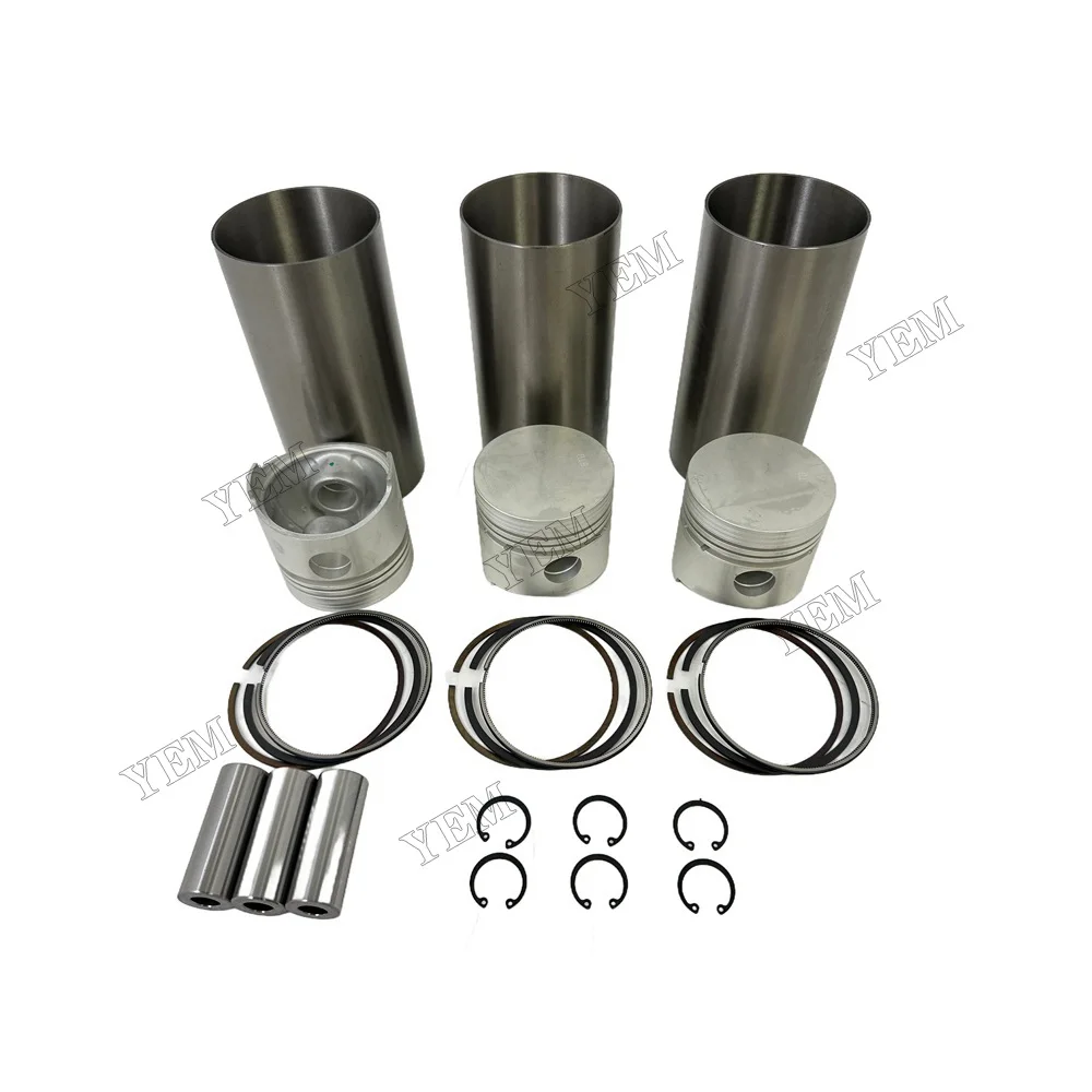 Cylinder Liner Kit Set STD for KUBOTA D1402 (Liner + Piston + Ring + Pin Bush x 3)