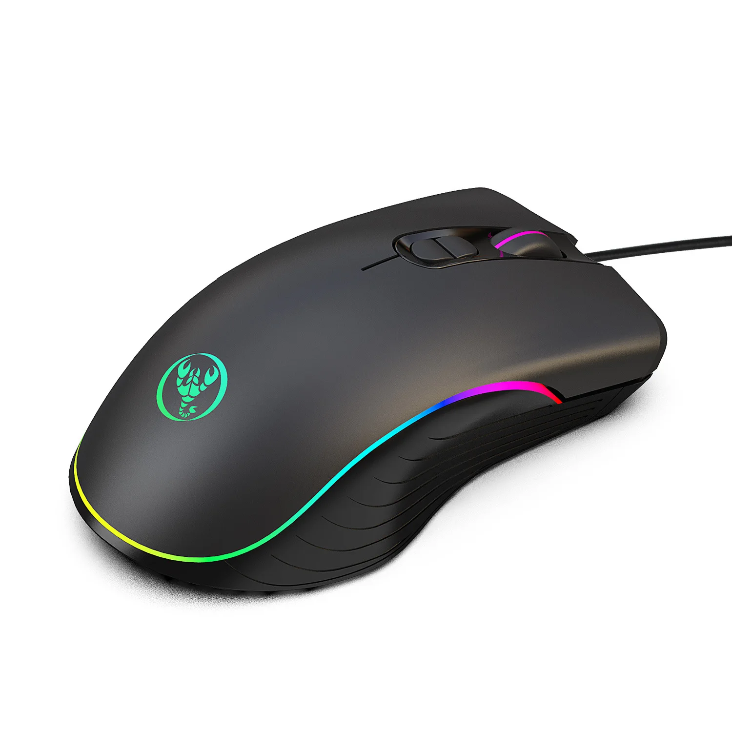 2022 Dropshipping Four-speed Adjustable 6400dpi Macro A867 RGB Luminous Gaming Mouse Electric Competition Wired Mouse