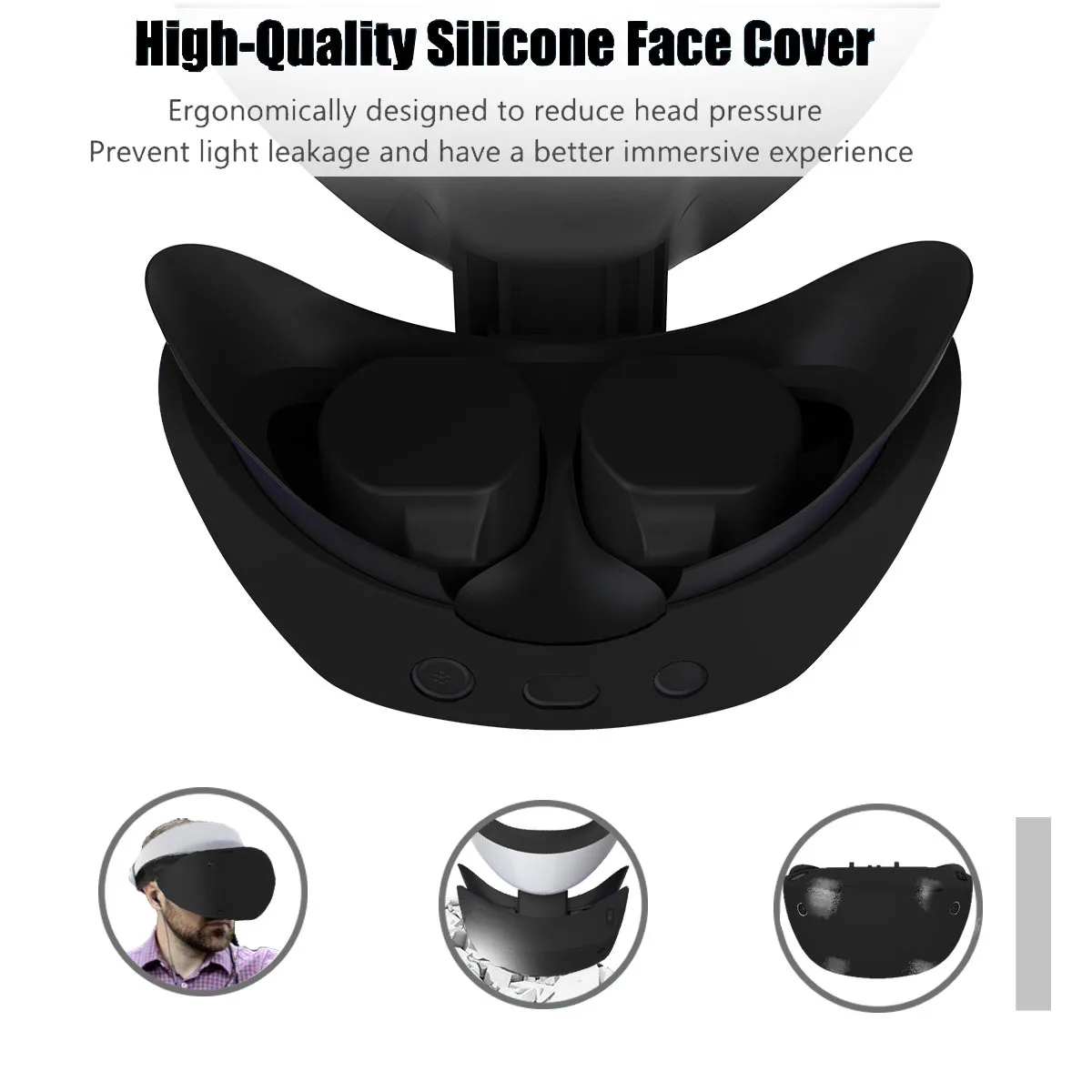 Helmet cover For PSVR2 with full protective cover skin friendly soft silicone dust-proof and sweat proof factory