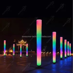 New Design Rechargeable RGB Led Tube Light Color Changing 16 Colors Led Tube Light for Christmas