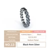 Black 4mm Silver