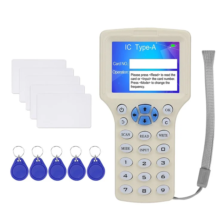 NFC Card Copier Duplicator 10 Frequency Programmer Card RFID Reader Writer