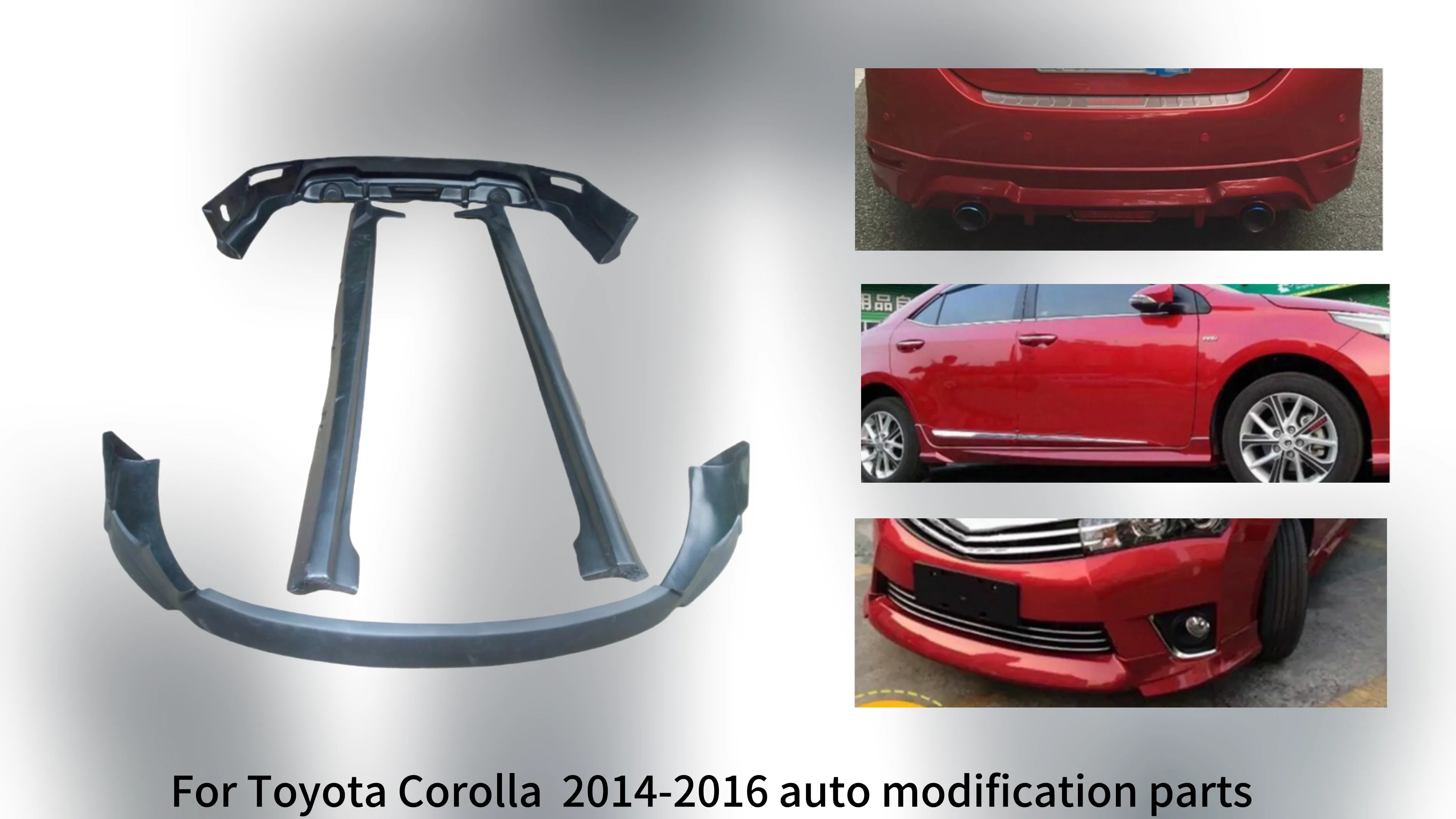 Wide Body Kit For Toyota Corolla 2014 2015 2016,The Pp Auto Body