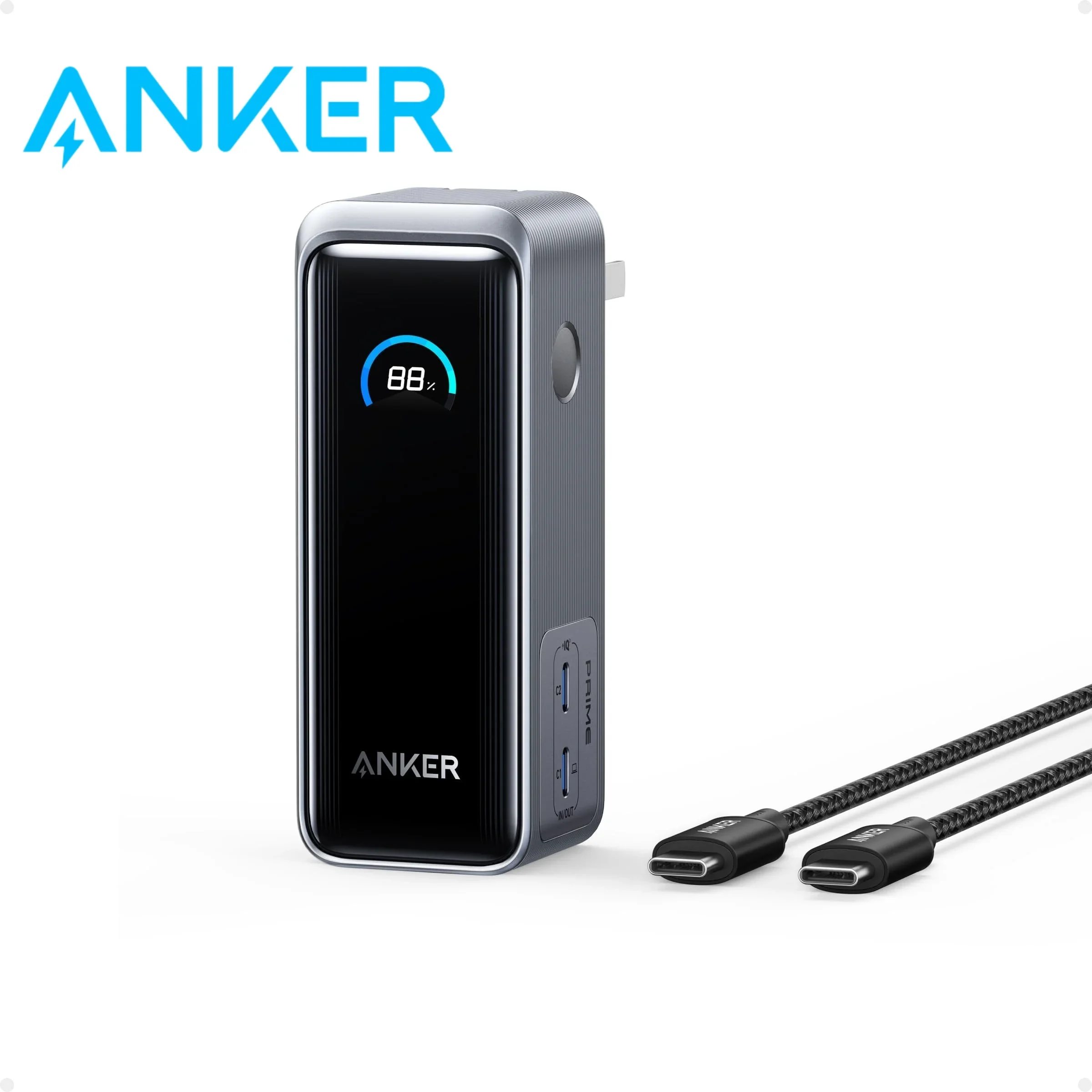 Anker Prime Power Bank 9600mAh 65W PSE適合 Anker Prime Power Bank, 9,600mAh Battery Pack with 65W Output