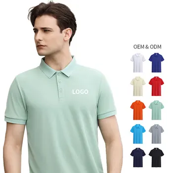 Unisex 210g Polyester Polo Shirt Anti Wrinkle Anti Shrink Plain Custom Logo Wholesale