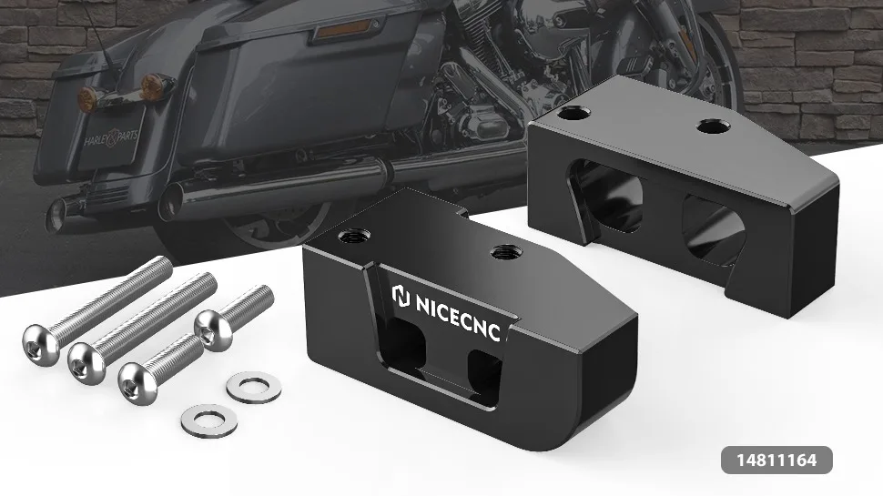Nicecnc Cnc Side Stand Lift Block Kickstand Plate For Harley Road King