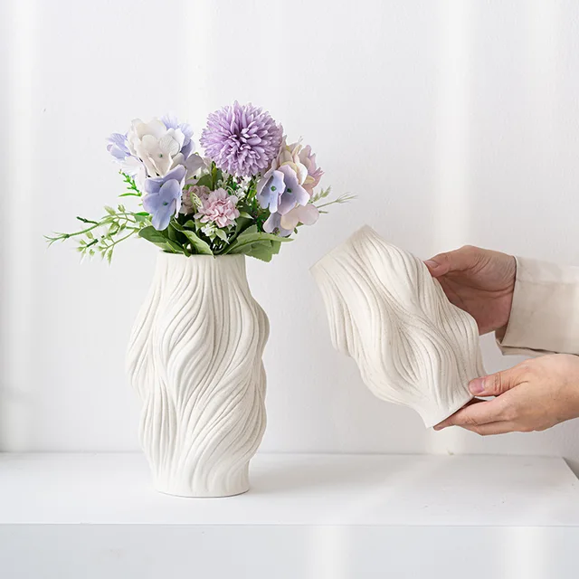 2024 Wholesale Decor Modern Geometric Nordic Style Ceramic Vase For Home Decor