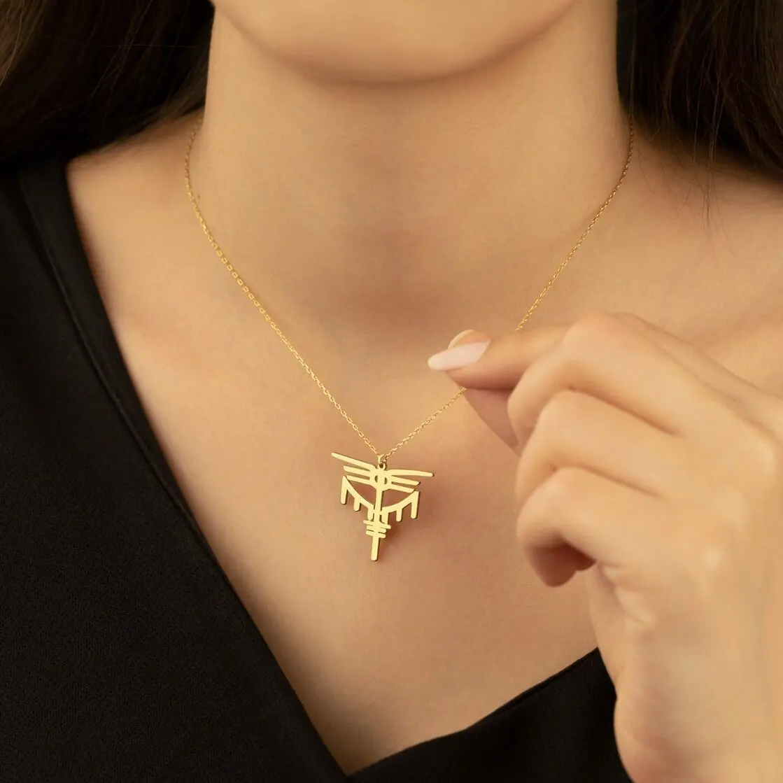 Symbol Female Power Necklace Tiny Feminist Symbol Pendant Or Charm