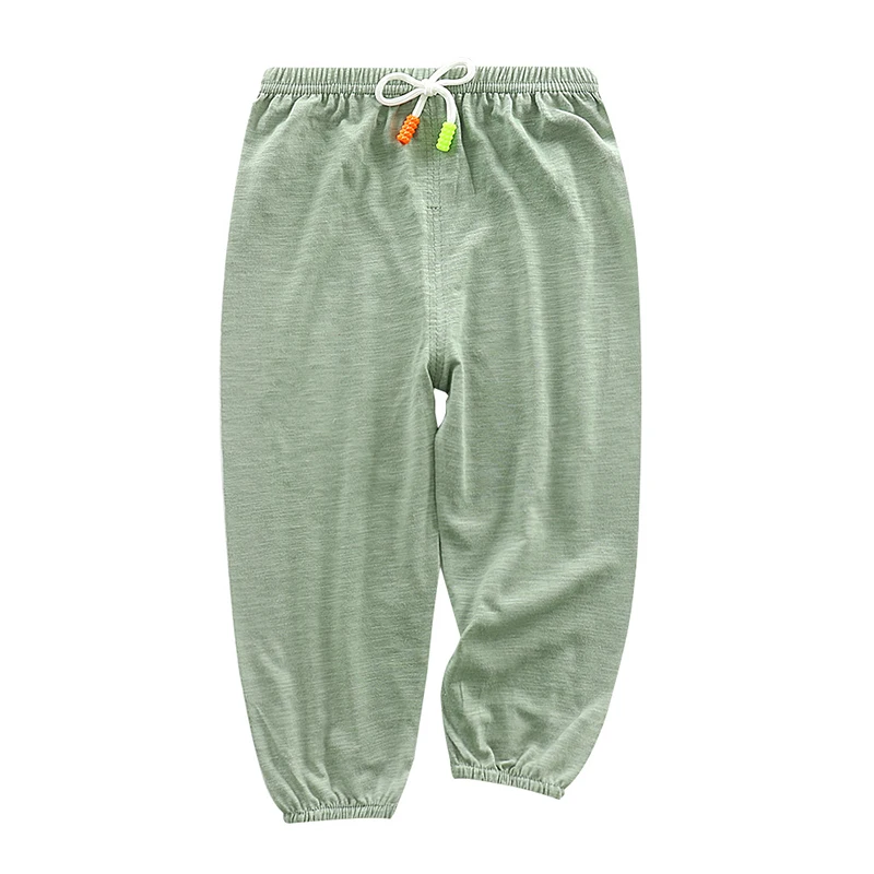 Детские хлопковые Пижамные штаны детские от комаров шаровары для мальчиков и девочек домашняя