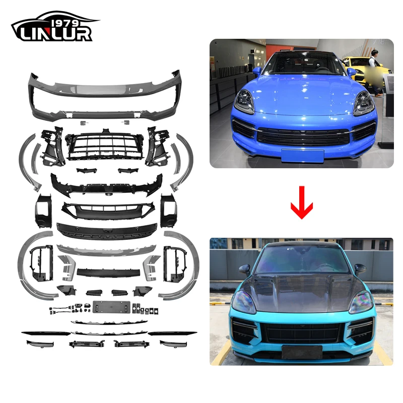 1979 2018-2023 9Y0.1 Front Bumper And Headlights Upgrade To 2024 9Y0.2 Turbo GT Style Body Kit
