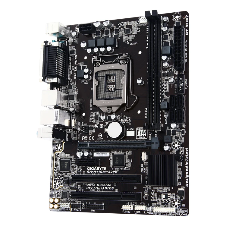 Gigabyte Intel H110m-s2ph/h110m-s2 Matx Gaming Motherboard With Lga1151 ...