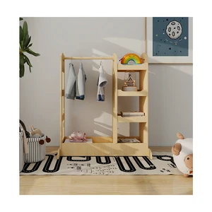 Wooden Drying Rack Indoor Household Simple Solid Wood Hangers Living Room Bedroom Hangers Simple Solid Wood Floor Clothes
