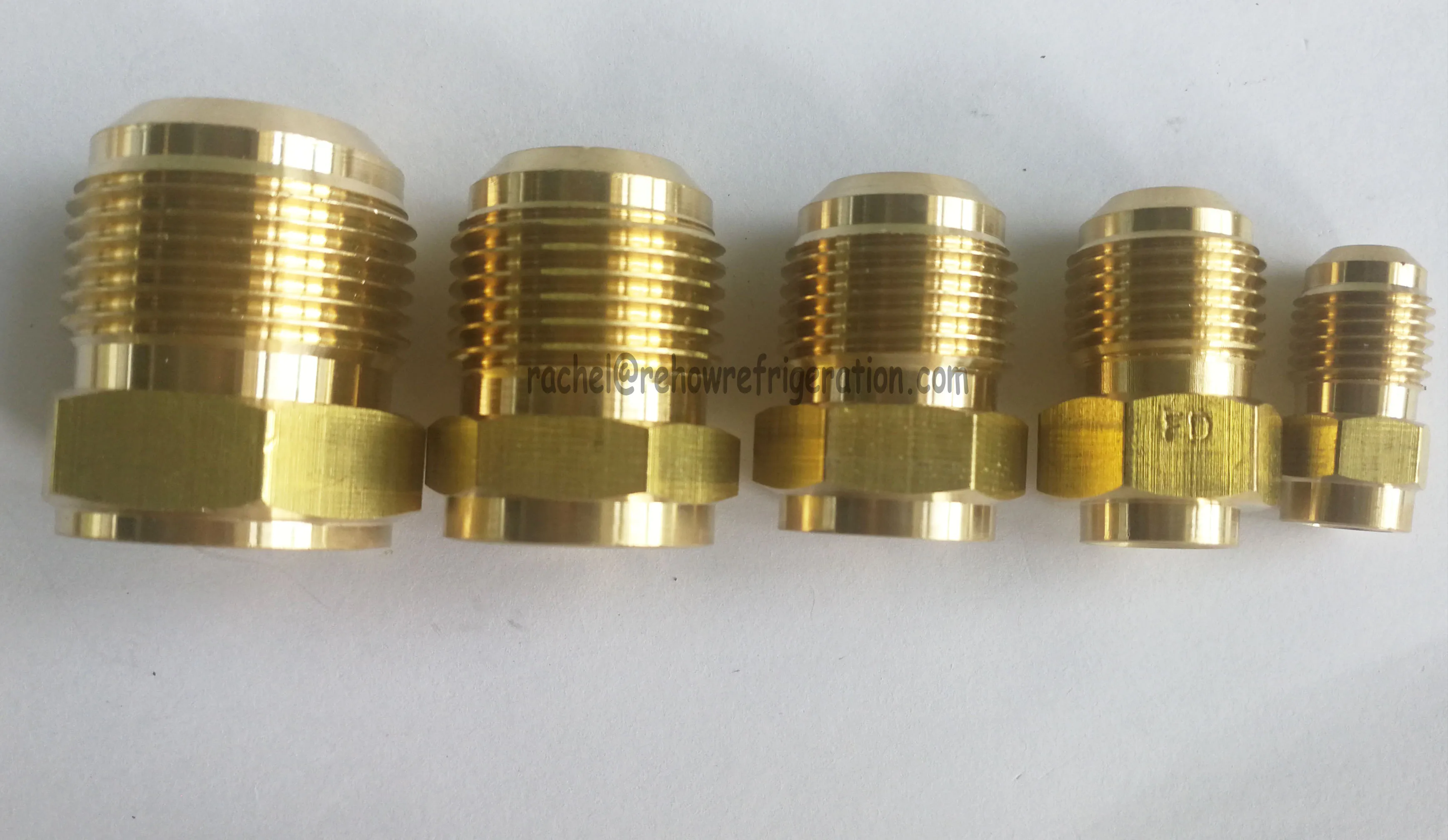 Refrigeration Air Conditioner Pipe Fittings Brass Half Union Fitting