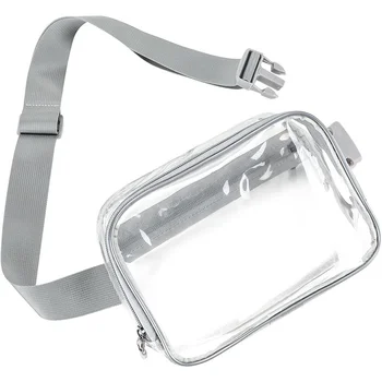 Direct Factory Wholesale Promotion Clear PVC Crossbody Bag Fanny Pack Waist Bag, New Waist Bag for Men and Women