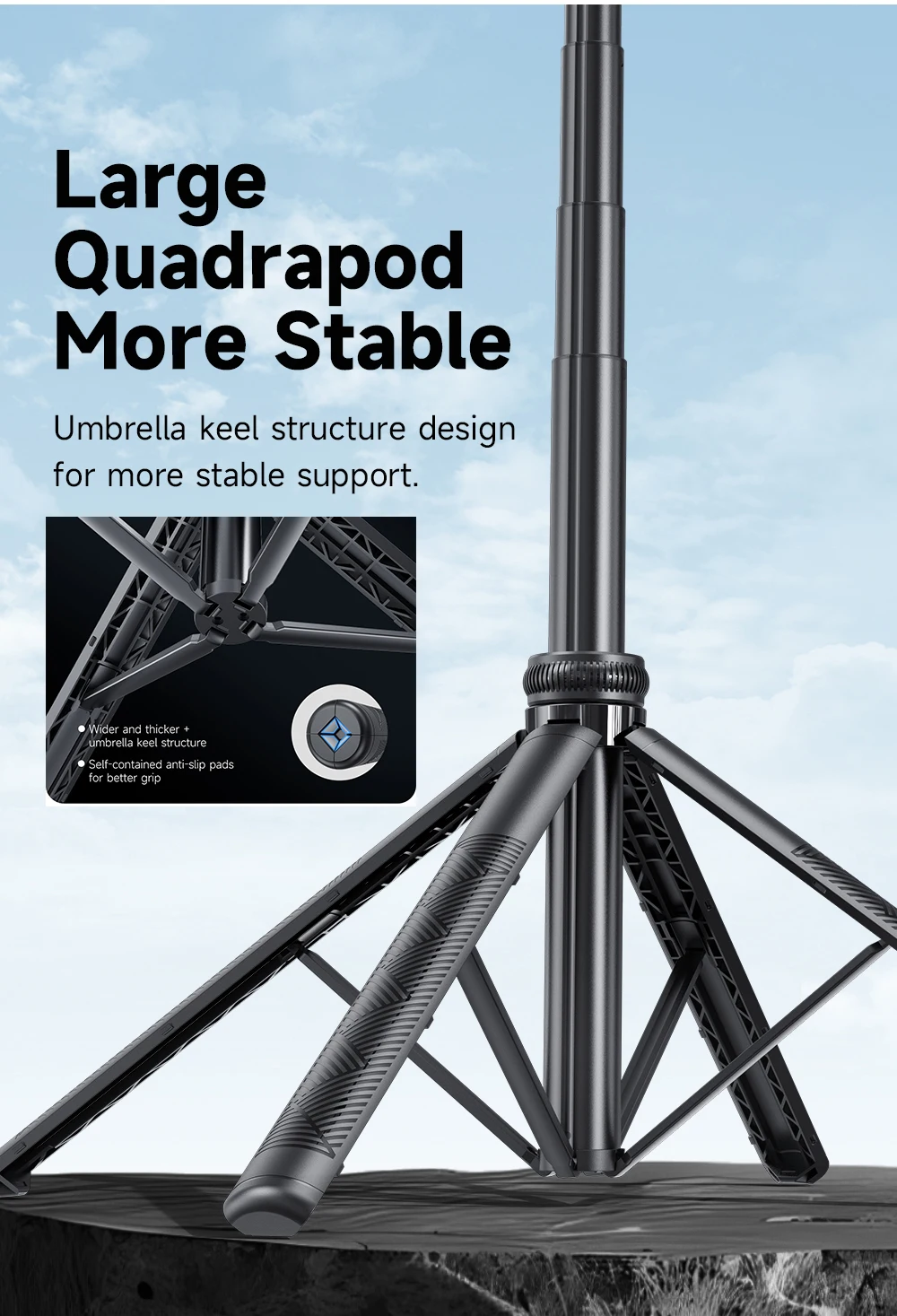 C17 AI Face Tracking Adjustable Camera Tripod Quadrupod Selfie Stick 9 C17 AI Face Tracking | Generic C17 AI | C17 AI Face Tracking |