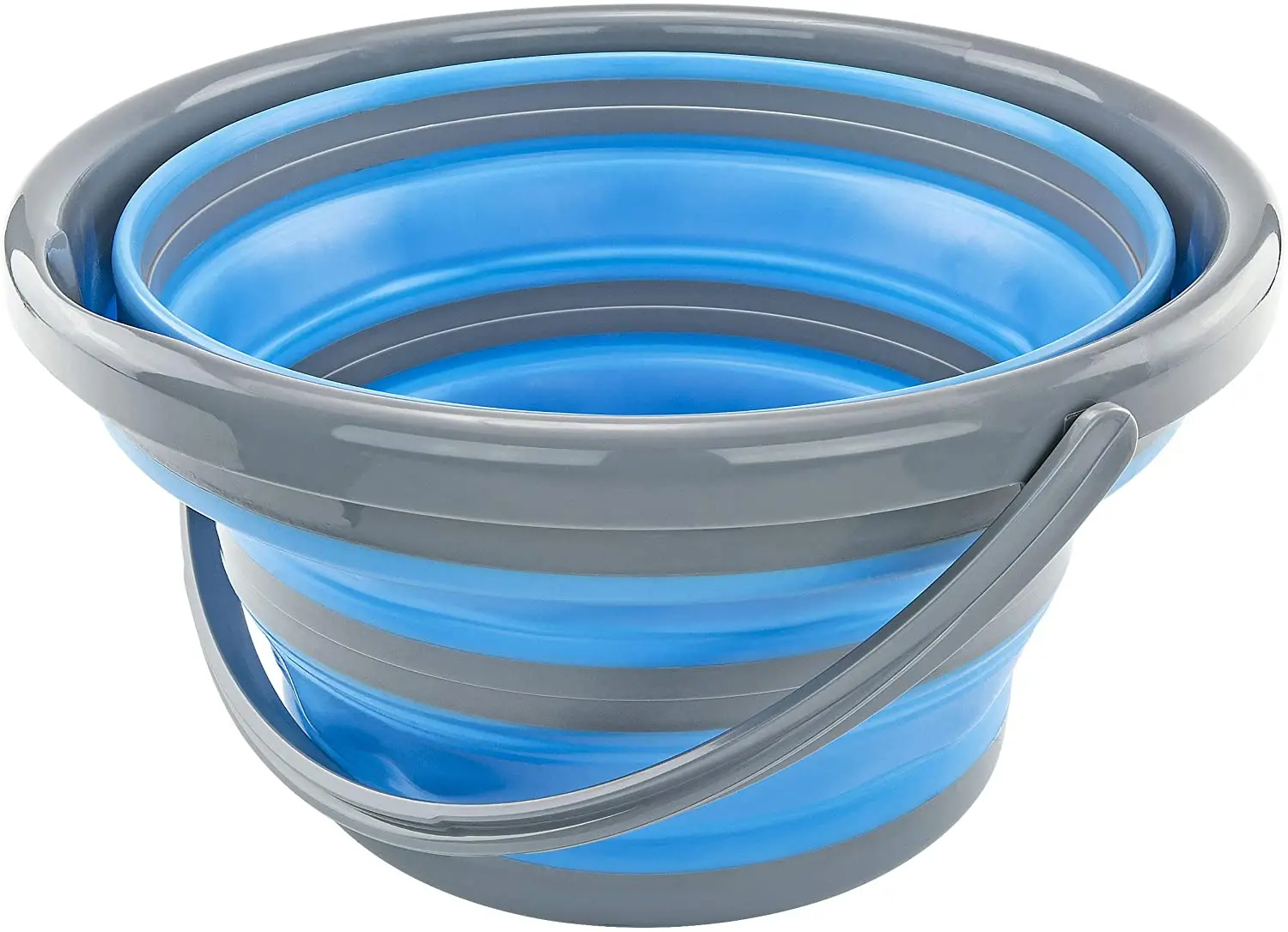 Round Collapsible Bucket 10L Collapsible Plastic Bucket Silicone Collapsible Bucket