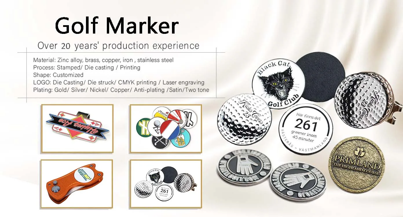 Custom Large Size Golf Ball Marker Coin For Men Golf Course Buy Ball