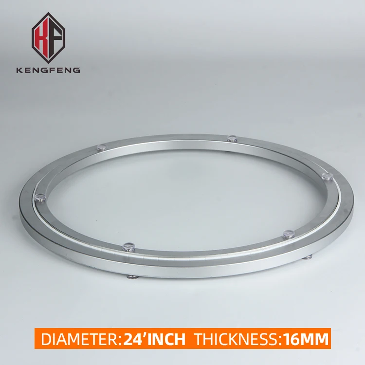 Мебельная фурнитура, 24 дюйма, 600 мм, алюминиевые подшипники lazy susan, поворотная пластина, Круглый малошумный подшипник