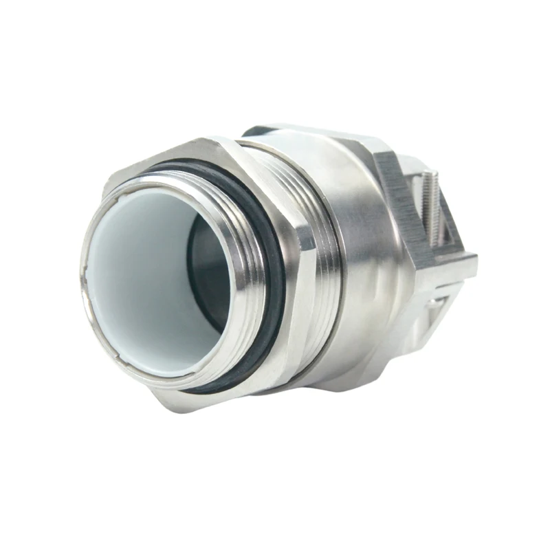 M32 Double Locking Metal Joint Ip68 Copper Nickel Plated Waterproof Cable Joint