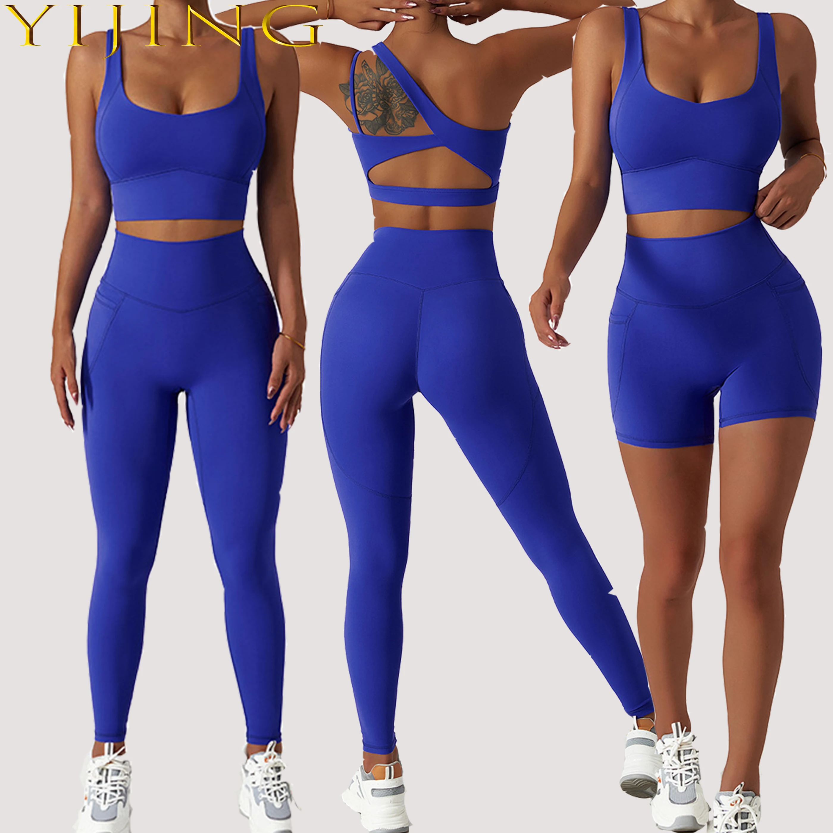 Athletic Clothing Ladies Gym Fitness Sports Workout Yoga Clothes Suit ...